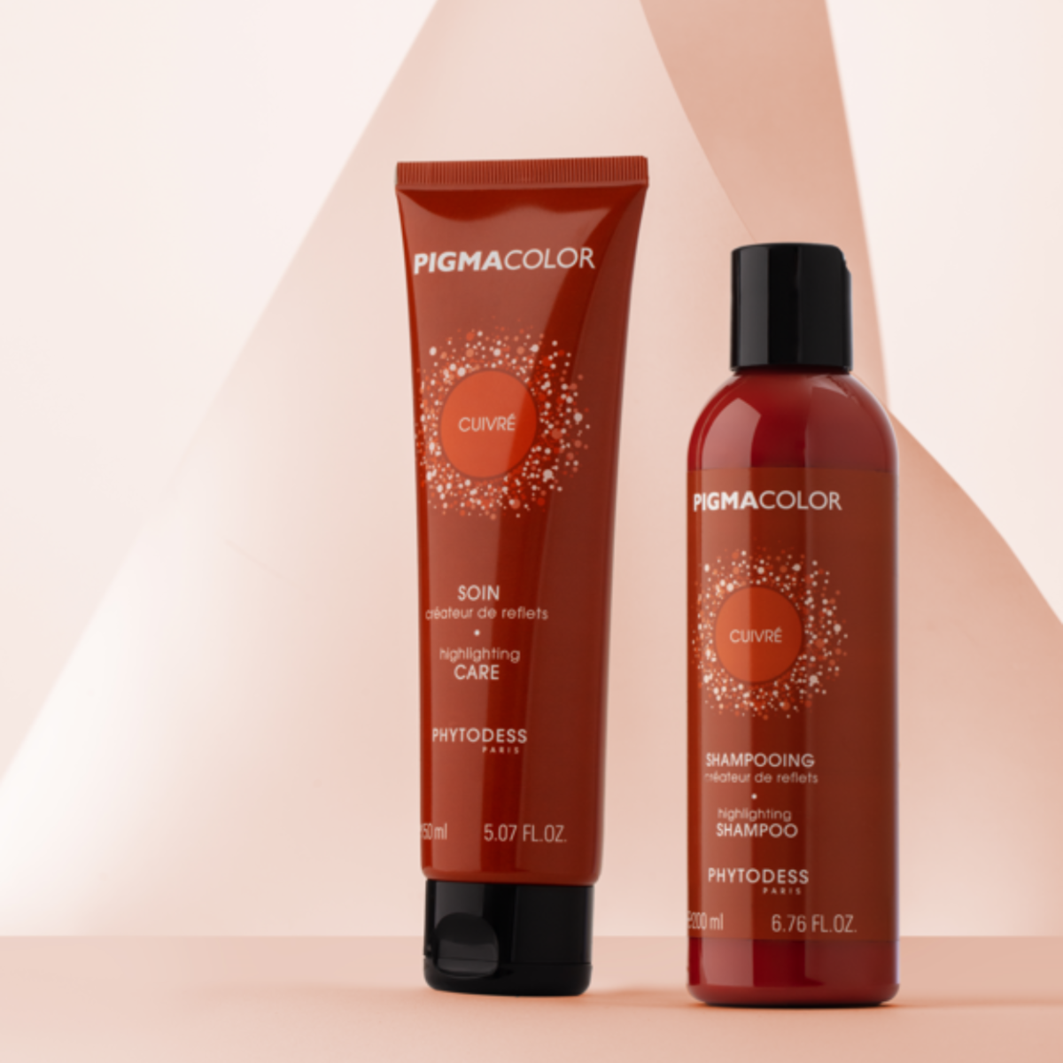 Shampooing créateur de reflets cuivré - Cheveux blonds foncés à châtains 