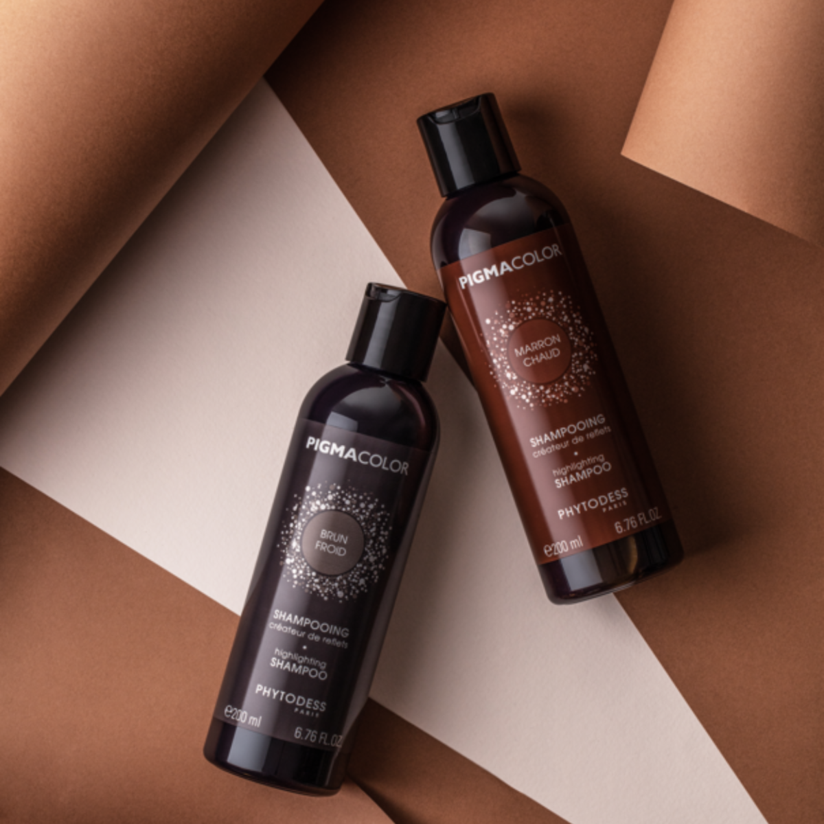 Shampooing créateur de reflets brun froid - Cheveux châtains à bruns