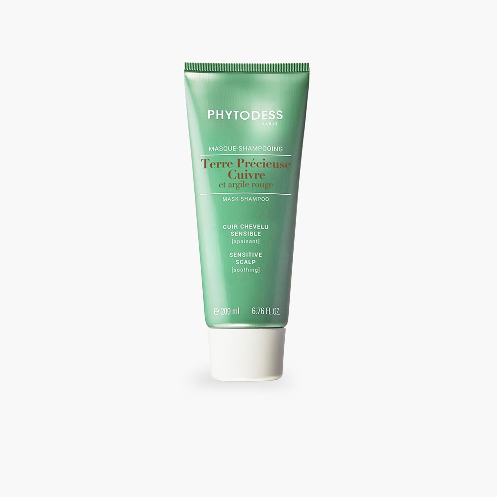 Terre précieuse - Cuivre et argile rouge - Masque-shampooing apaisant